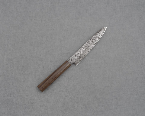 Photo of Hatsukokoro "Saihyo" R2/SG2 Damascus Kurosome 150mm Petty