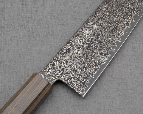 Photo of Hatsukokoro "Saihyo" R2/SG2 Damascus Kurosome Gyuto 210mm