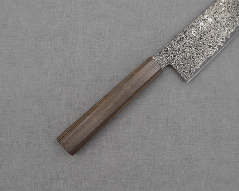 Photo of Hatsukokoro "Saihyo" R2/SG2 Damascus Kurosome Gyuto 210mm