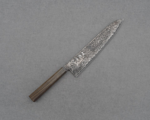 Photo of Hatsukokoro "Saihyo" R2/SG2 Damascus Kurosome Gyuto 240mm