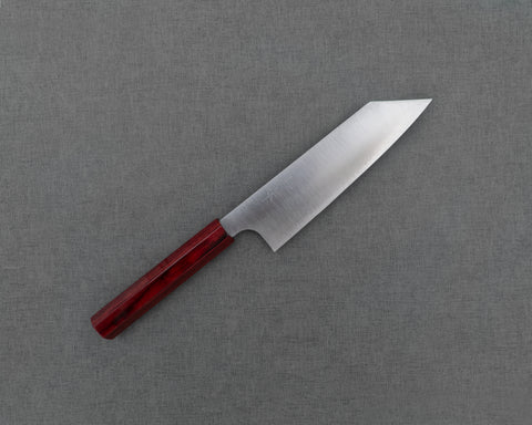 Kei Kobayashi R2/SG2 170mm Bunka with Urushi Red Pakka Wood Handle
