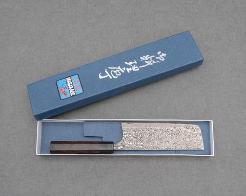 Masakage "Kumo" VG10 Kurosome Damascus 170mm Nakiri