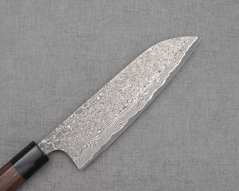 Masakage "Kumo" VG10 Kurosome Damascus 170mm Santoku