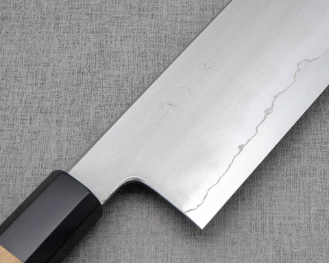 Tetsujin / Naohito Myojin Ginsan (Silver #3) Kasumi 180mm Nakiri