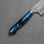 Nigara "Ryky x Jet Li" Limited Edition Aogami Super Matt Migaki Tsuchime 210mm Gyuto with Polished Nautical Blue Acrylic Handle