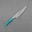 Nigara "Anmon" R2/SG2 49 Layers Kurosome Damascus 210mm Gyuto with Green Turquoise Handle