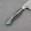 Nigara "Anmon" R2/SG2 49 Layers Kurosome Damascus 210mm Gyuto with Turquoise Timber Handle