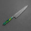 Nigara "Anmon" R2/SG2 49 Layers Kurosome Damascus 240mm Gyuto with Polished Emerald Tempest Acrylic Handle
