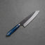 Nigara R2/SG2 Tsuchime Kurouchi 165mm Santoku with Polished Acrylic Blue Devil Handle
