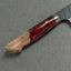 Nigara R2/SG2 Tsuchime Kurouchi 165mm Santoku with Stabilized Wood / Polished Ruby Acrylic Handle