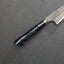 Nigara R2/SG2 Matt Migaki Tsuchime 135mm Honesuki with Polished Twilight Blue Acrylic Handle