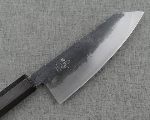 Naru “Hatsukou Series” Aogami #2 Kurouchi 120mm Ko-Bunka with Ebony Handle