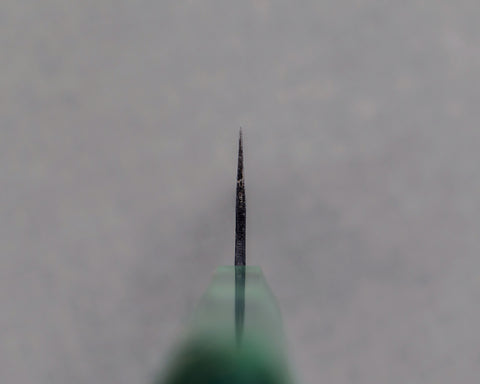 Naru “Hatsukou Series” Ryky x Taku Edition Aogami #2 Kurouchi 165mm Bunka with Emerald Swirl Green Stabilized Wood Handle