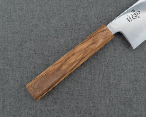 Naru "Kyoko Series" SLD 3-Layer Mirror Polished Blasting 170mm Santoku with Olive Wood Handle