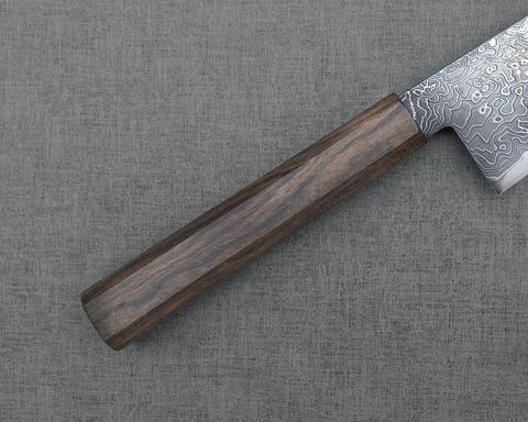 Naru "Eiko Series" R2/SG2 Kurozome Damascus 210mm Kiritsuke Gyuto with Bubinga Handle