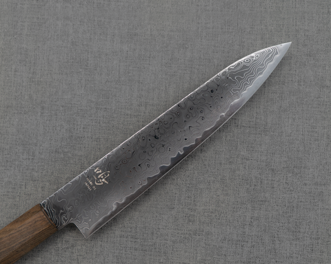 Naru "Eiko Series" R2/SG2 Kurosome Damascus 150mm Petty with Bubinga Handle