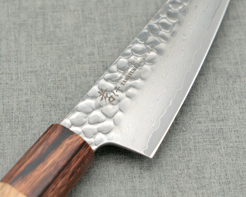 Sakai Takayuki 33 Layers Tsuchime Damascus VG10 150mm Honesuki with Wa-handle