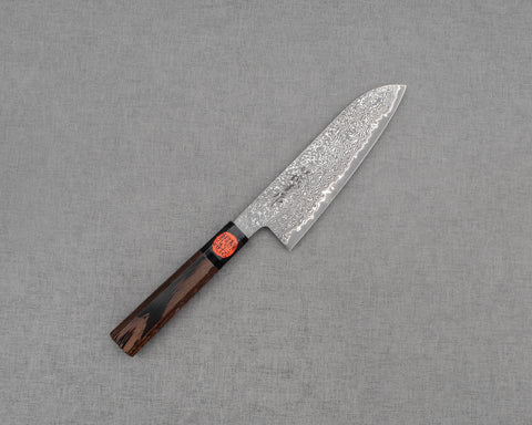 Shigeki Tanaka R2/SG2 Kurosome 大馬士革 170mm Santoku 帶雞翅木手柄