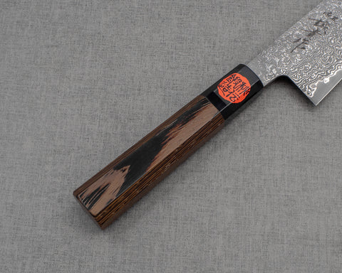 Shigeki Tanaka R2/SG2 Kurosome Damascus 170mm Santoku with Wenge Handle