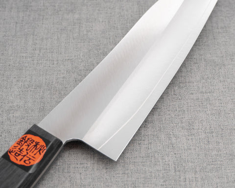 Shigeki Tanaka VG10 170mm Santoku with Western Black Pakkawood Handle