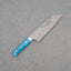 Takeshi Saji R2/SG2 Black Damascus 180mm Bunka with Blue Turquoise Handle