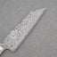 Takeshi Saji R2/SG2 Black Damascus 180mm Bunka with White Stag Bone Handle