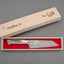 Takeshi Saji R2/SG2 Black Damascus 180mm Bunka with White Stag Bone Handle