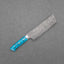 Takeshi Saji R2/SG2 Black Damascus 165mm Nakiri with Blue Turquoise Handle