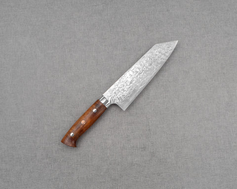 Takeshi Saji R2/SG2 Diamond Damascus 180mm Bunka with Ironwood Handle