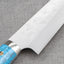 Takeshi Saji SRS13 Migaki Tsuchime Gyuto with Blue Turquoise Handle