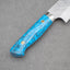 Takeshi Saji SRS13 Migaki Tsuchime Gyuto with Blue Turquoise Handle