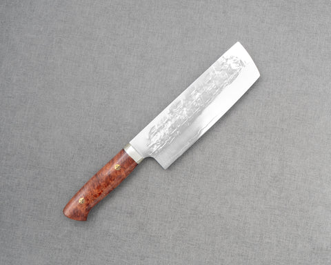 Takeshi Saji SRS13 Migaki Tsuchime 165mm Nakiri with Karin Wood Handle