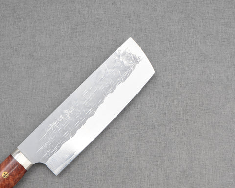 Takeshi Saji SRS13 Migaki Tsuchime 165mm Nakiri with Karin Wood Handle