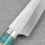 Takeshi Saji SRS13 Migaki Tsuchime 130mm Petty with Green Turquoise Handle