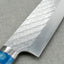 Takeshi Saji STRIX Mirror Tsuchime 160mm Nakiri with Sea Wave Acrylic Handle