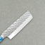 Takeshi Saji STRIX Mirror Tsuchime 160mm Nakiri with Sea Wave Acrylic Handle