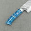 Takeshi Saji STRIX Mirror Tsuchime 160mm Nakiri with Sea Wave Acrylic Handle