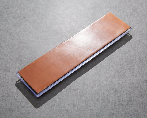 Leather Strop with Polycarbonate Base – Burrfection Store