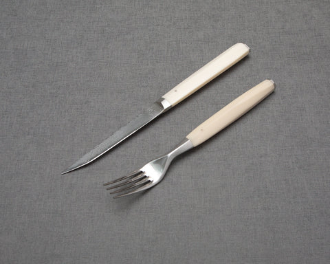 Tojiro Wakisashi Cutlery with White Micarta Handle