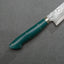 Shigeki Tanaka R2/SG2 Kurosome Damascus 135mm Petty with Pine Green Patterned Handle