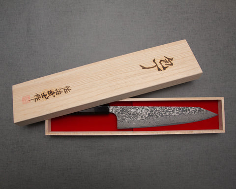 Takeshi Saji R2/SG2 Black Damascus Folding Steak Knife Japanese Chef K –  Japannywholesale