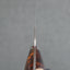 Takeshi Saji VG10 Colored Damascus 210mm Gyuto with Stabilized Wood / Polished Maroon Amber Acrylic Handle