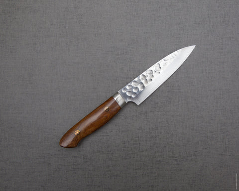 Yoshimi Kato R2/SG2 Tsuchime 135mm Petty with Ironwood Handle