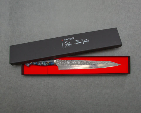 Yu Kurosaki "Senko" R2/SG2 270mm Sujihiki with Polished Flowing Labradorite Acrylic Handle